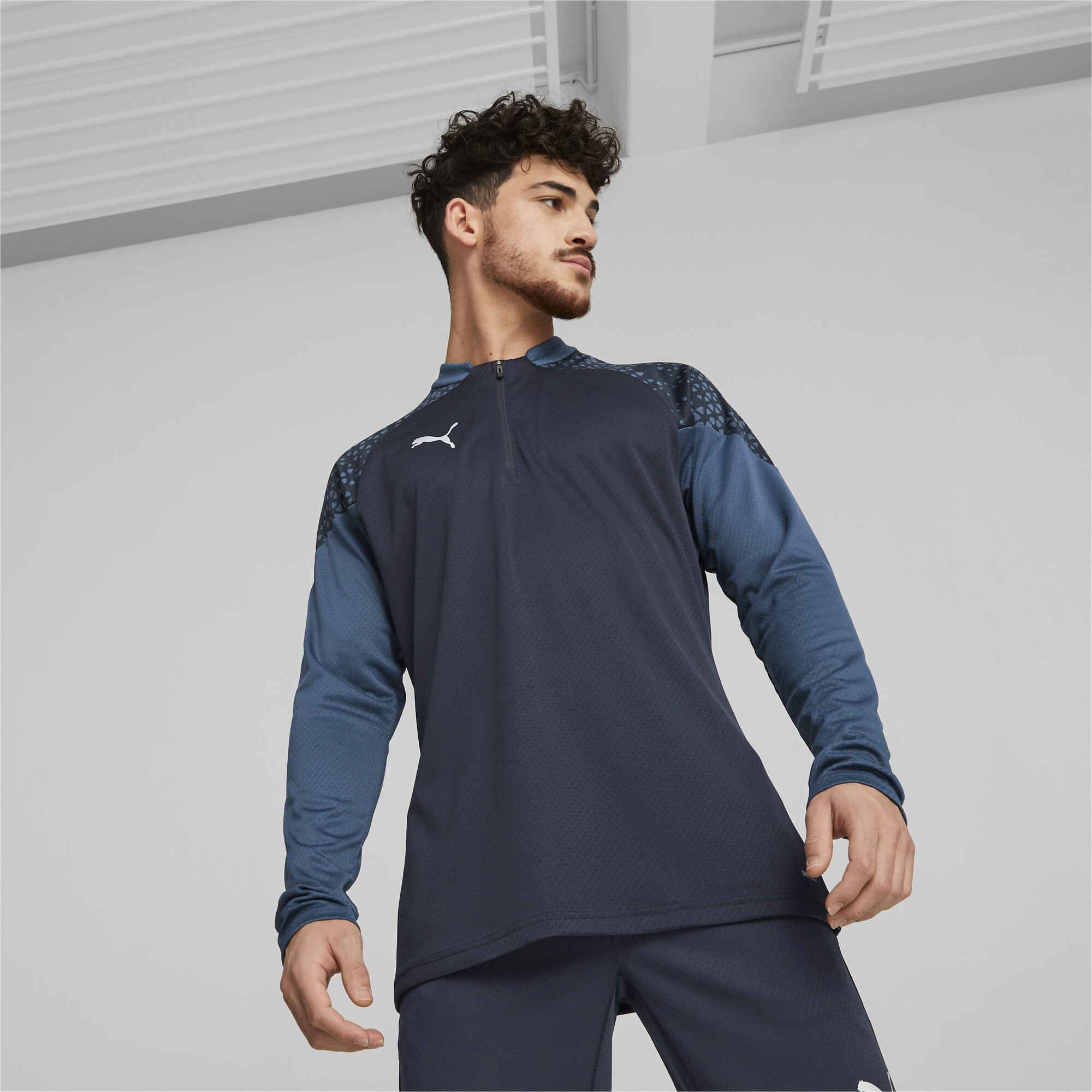 teamCUP Quarter Zip Football Training Top Men blue PUMA