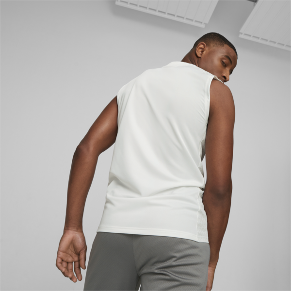 teamCUP Sleeveless Football Training Jersey Men, PUMA White, large-ZAF