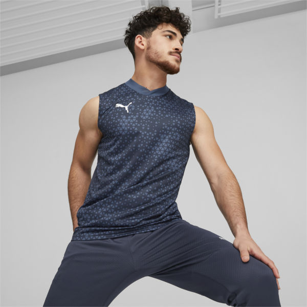 teamCUP Sleeveless Football Training Jersey Men, Parisian Night, large-ZAF
