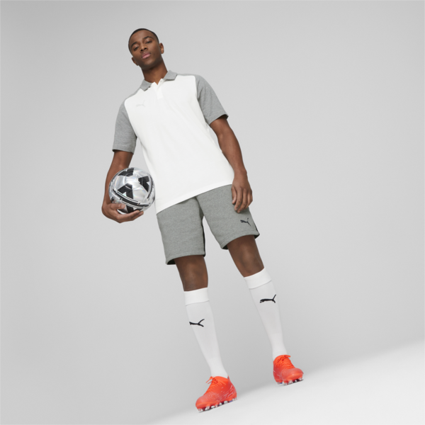 teamCUP Casuals Football Polo Shirt Men, PUMA White, large-ZAF