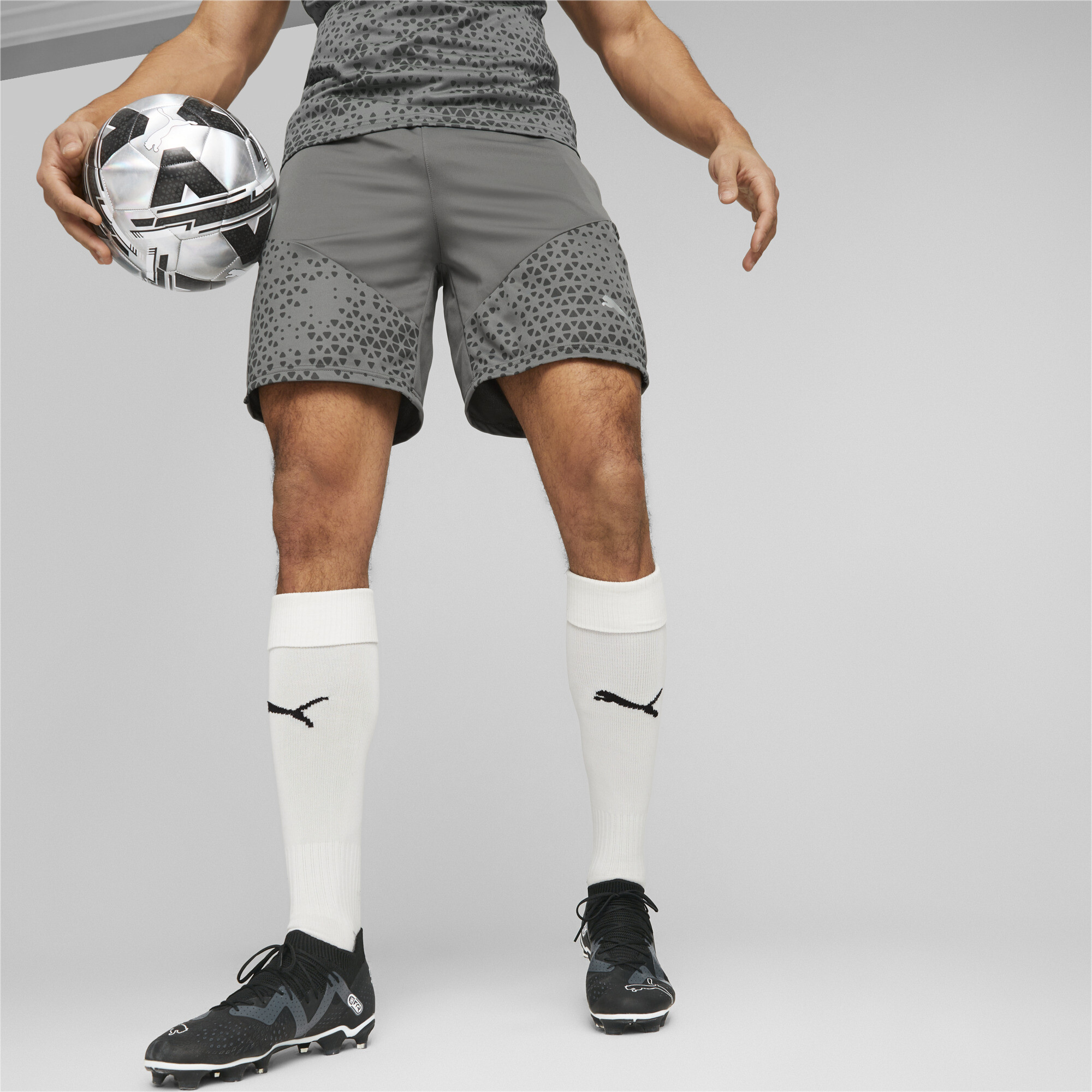 teamCUP Football Training Shorts Men gray PUMA