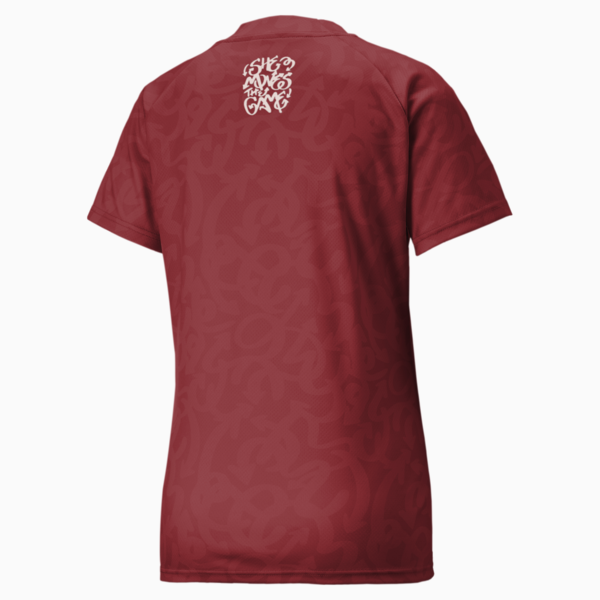 SHE MOVES THE GAME Football Jersey Women, Intense Red, large-ZAF