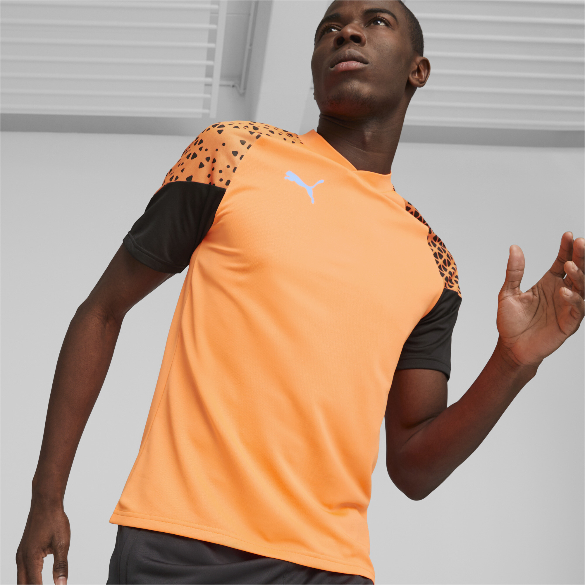Men's Puma Individual CUP Football Jersey, Orange, Size M, Clothing