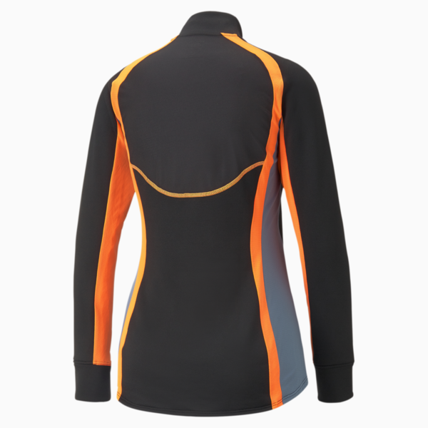 individualBLAZE Women's Quarter-Zip Football Top, PUMA Black-Deep Dive, large-ZAF