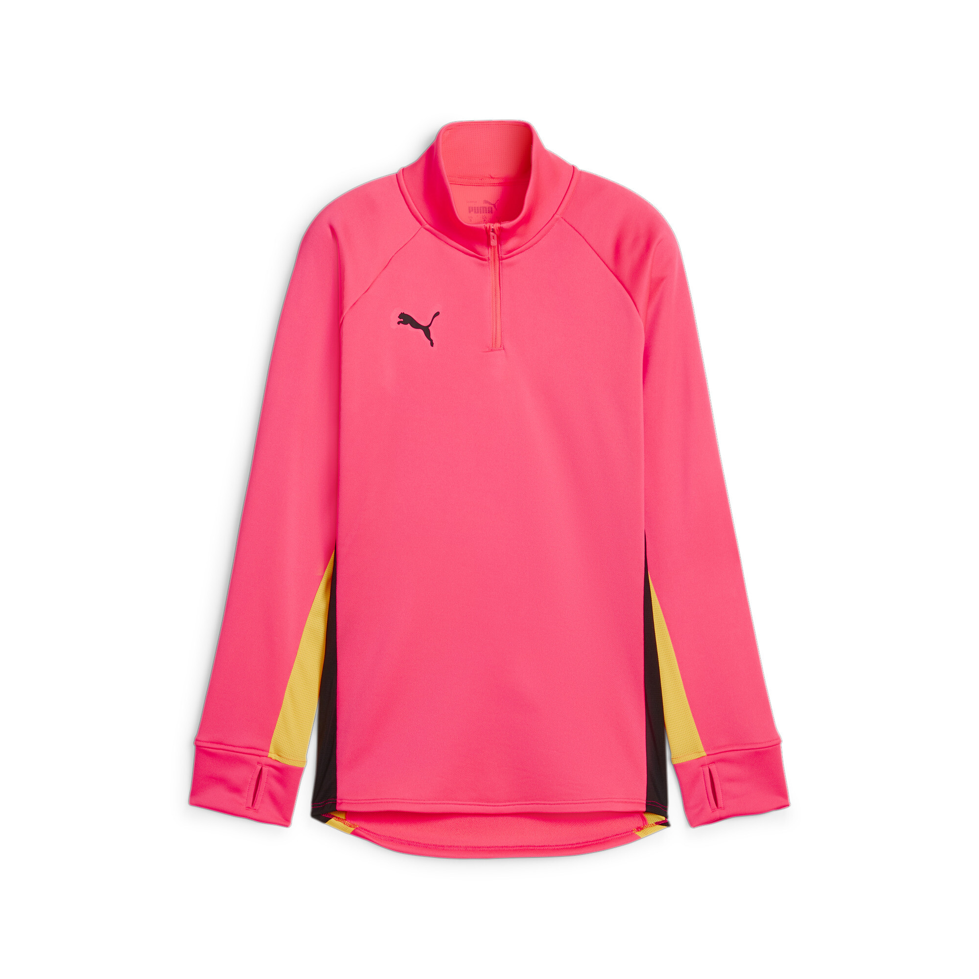 Women's Puma Individual BLAZE's Quarter-Zip Football Top, Pink, Size XL, Clothing