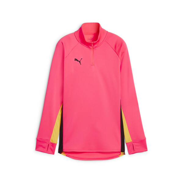 individualBLAZE Women's Quarter-Zip Football Top, Sunset Glow-PUMA Black, large-ZAF