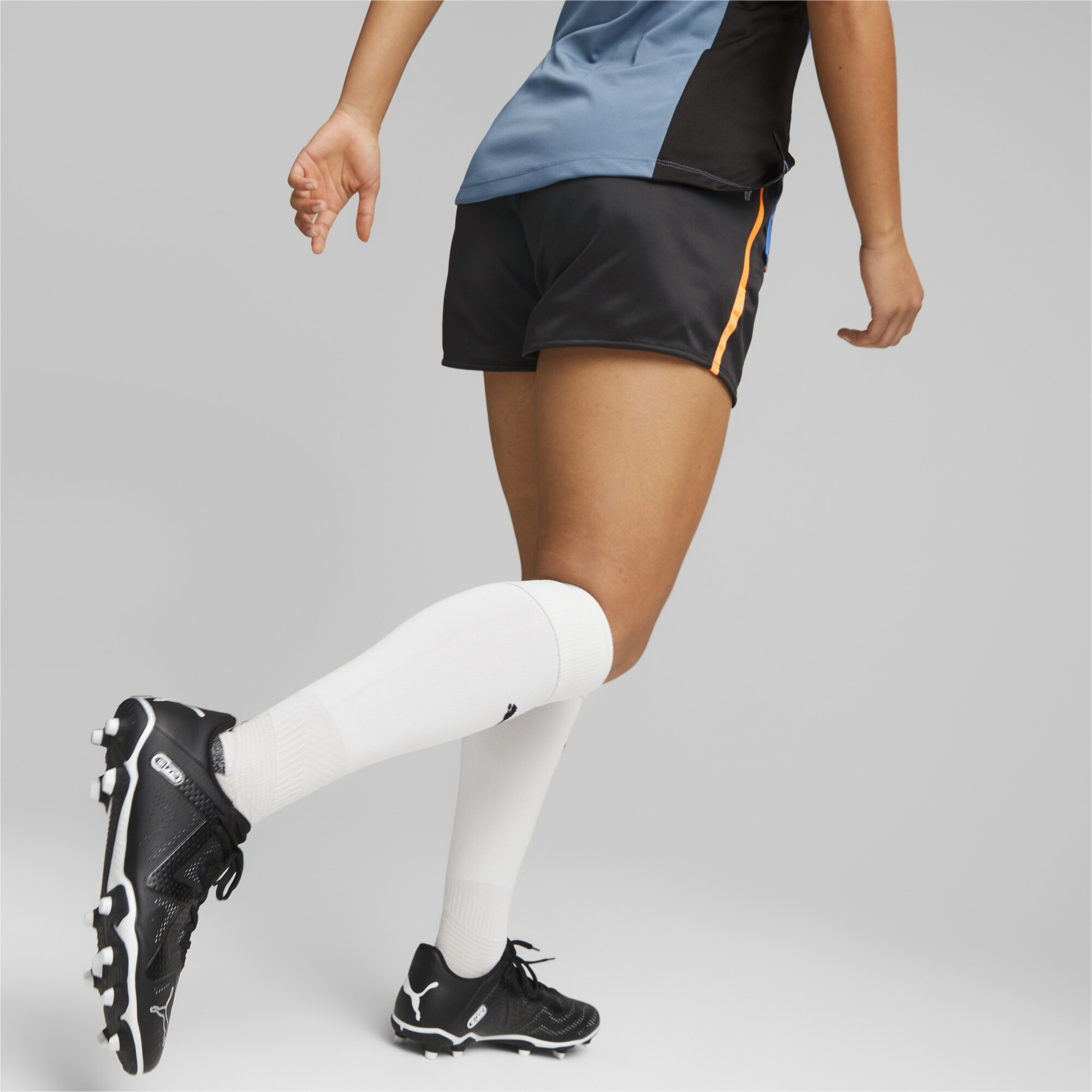 Women's Puma Individual BLAZE's Football Shorts, Black, Size XXL, Clothing