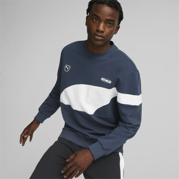 KING Top Football Crewneck Sweatshirt Men blue PUMA