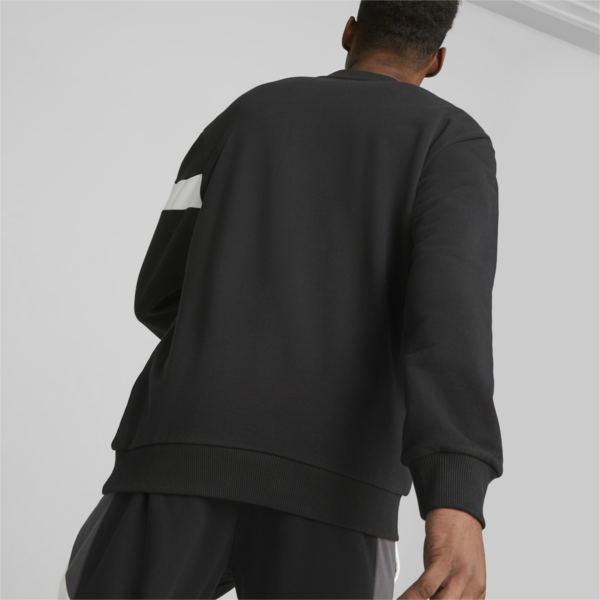 KING Top Football Crewneck Sweatshirt Men, PUMA Black-PUMA White, large-ZAF