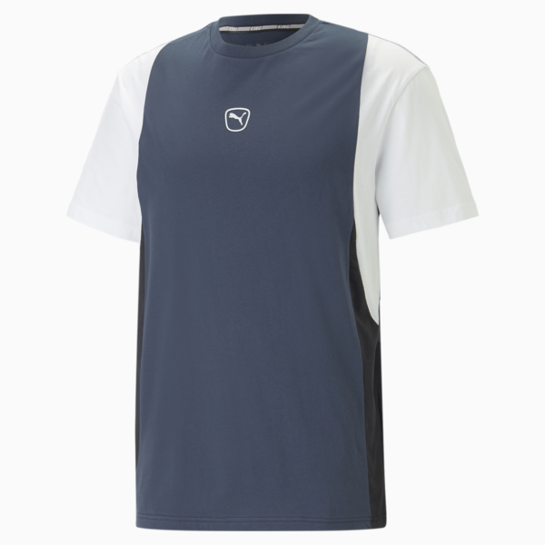 KING Top Football Tee Men, Dark Night-PUMA Black-PUMA White, large-ZAF