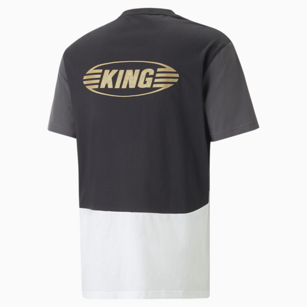 KING Top Football Tee Men, PUMA Black-Shadow Gray-PUMA White, large-ZAF