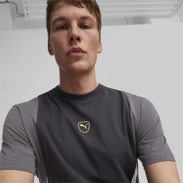 KING Top Football Tee Men, PUMA Black-Shadow Gray-PUMA White, large-ZAF