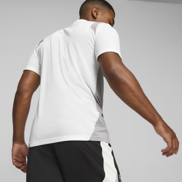 Camiseta de fútbol King Pro, PUMA White-Concrete Gray, large-ARG