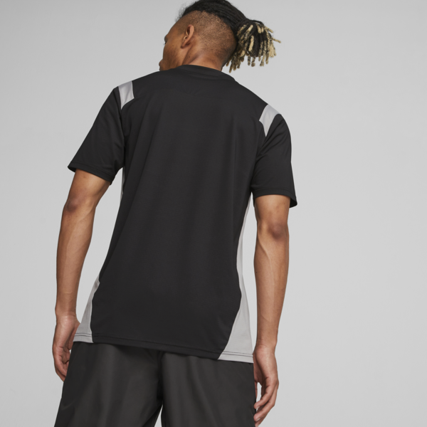 Camiseta de fútbol King Pro, PUMA Black-Concrete Gray, large-ARG