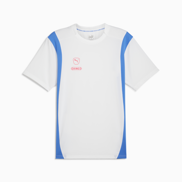 Playera de fútbol para hombre KING Pro, PUMA White-Bluemazing, large-MEX