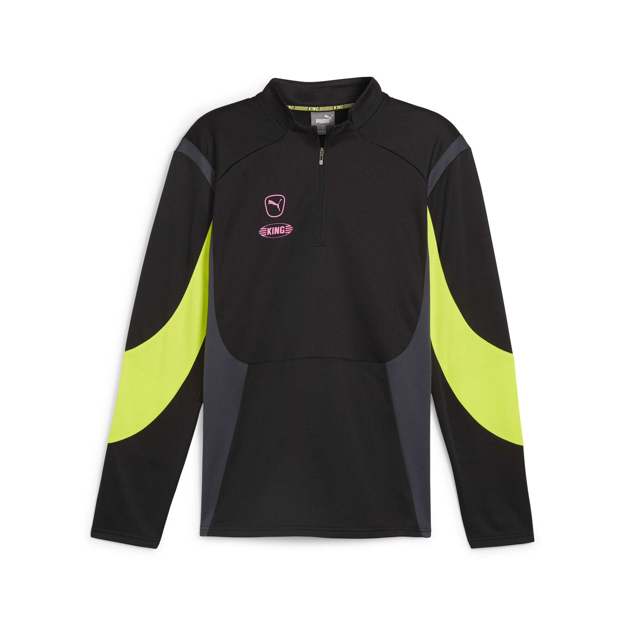 Puma KING Pro Fußballshirt Herren | Mit Plain | Black/Electric Lime | Größe: L