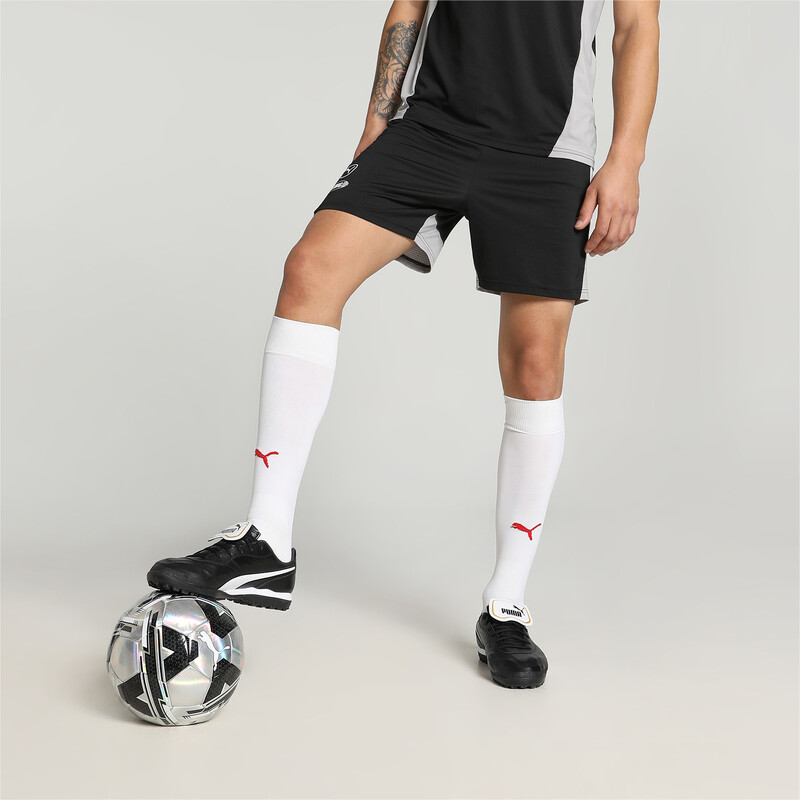 Men's PUMA KING Pro Football Shorts in White/Black size XL
