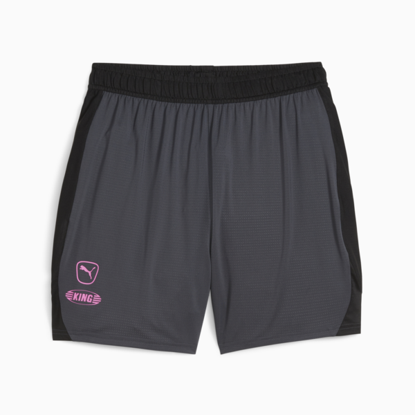 KING Pro Men's Football Shorts, Strong Gray-PUMA Black, large-ZAF