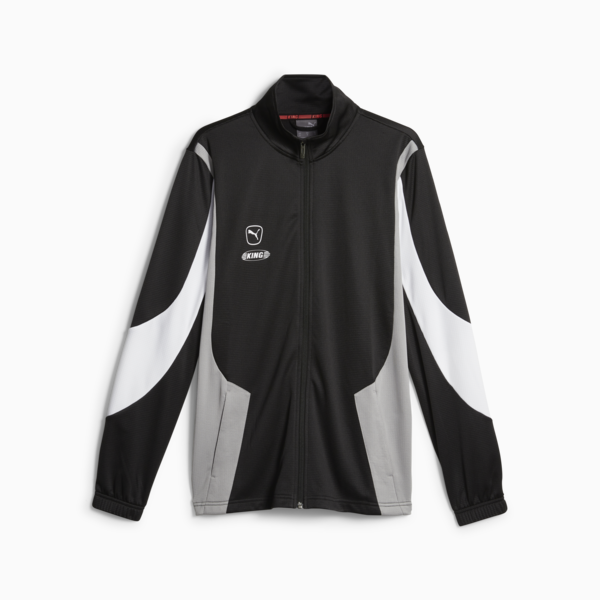 Campera de Fútbol KING Pro, PUMA Black-Concrete Gray, large-ARG
