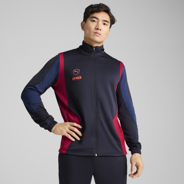 Campera de Fútbol KING Pro, New Navy-Dark Crimson, large-ARG