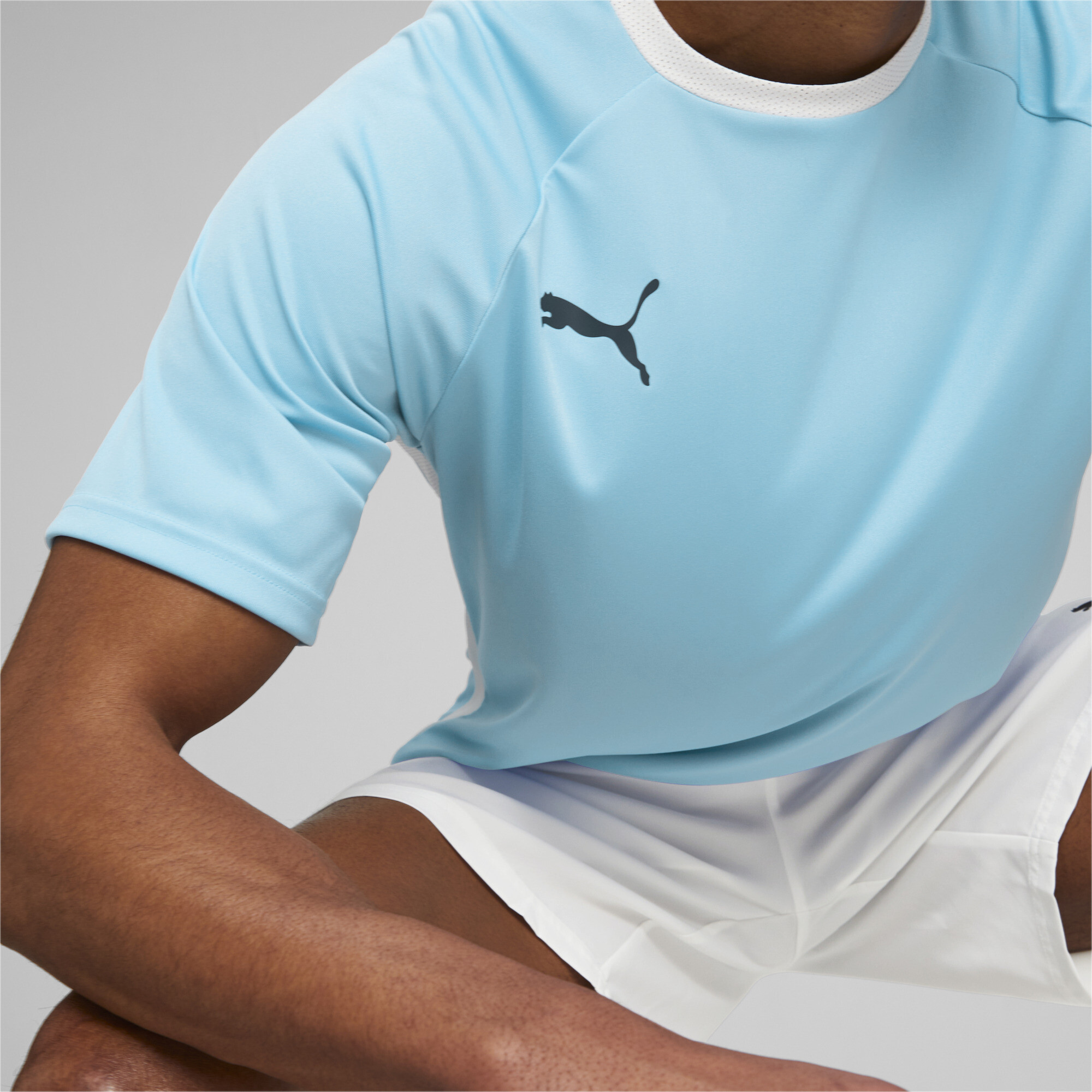 Men's Puma Team LIGA Shirt, Blue, Size S, Clothing