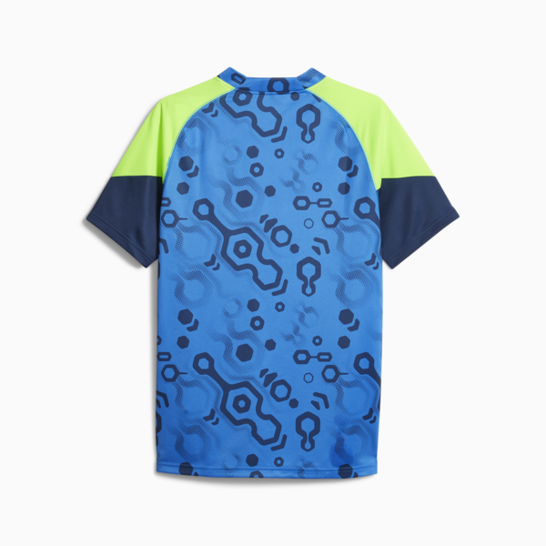 individualCUP Football Jersey, Persian Blue-Pro Green, large-ZAF