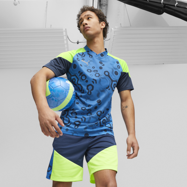individualCUP Football Jersey, Persian Blue-Pro Green, large-ZAF