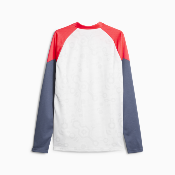 individualCUP Football Quarter-zip Top, PUMA White-Fire Orchid, large-ZAF