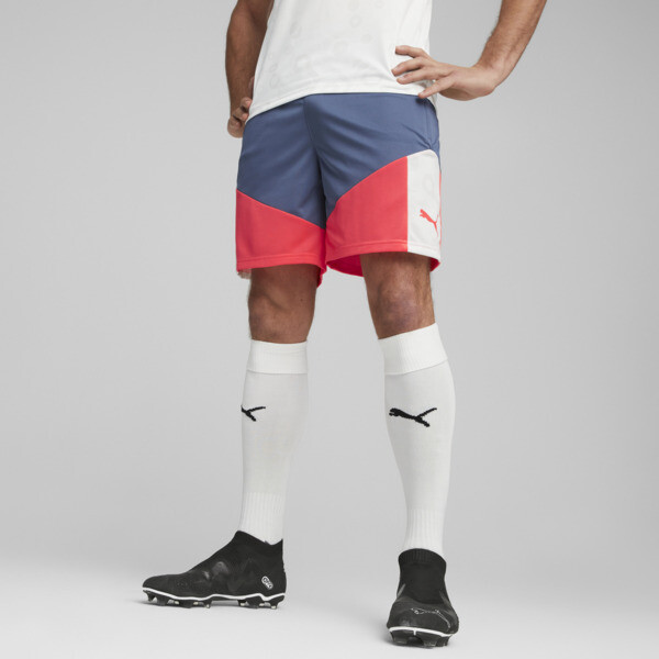 Blue puma football shorts best sale