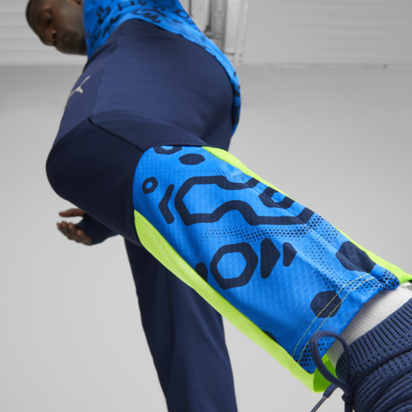 individualCUP Football Training Pants, Persian Blue-Pro Green, large-ZAF