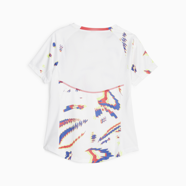 Camiseta de fútbol individual BLAZE para mujer, Fire Orchid-PUMA White, large-ARG