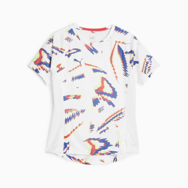 Camiseta de fútbol individual BLAZE para mujer, Fire Orchid-PUMA White, large-ARG