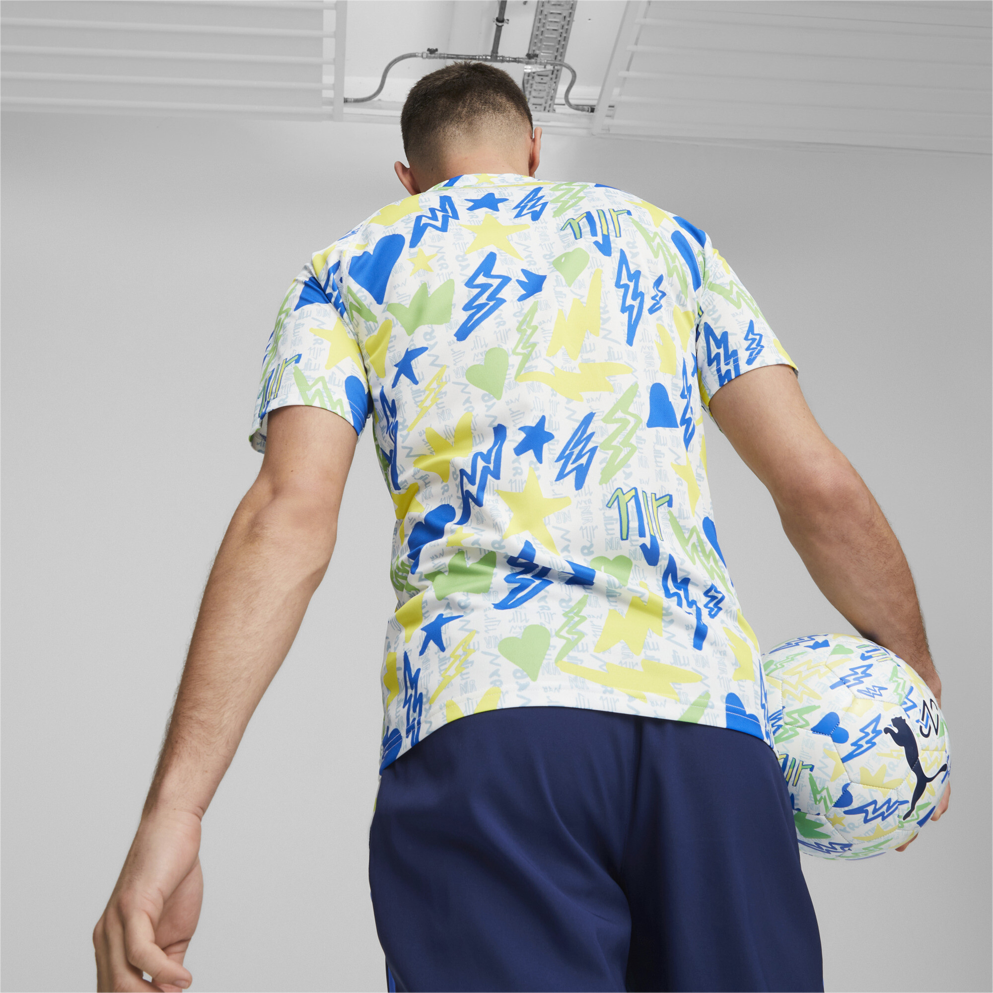 قميص كرة قدم Neymar Jr للرجال أبيض