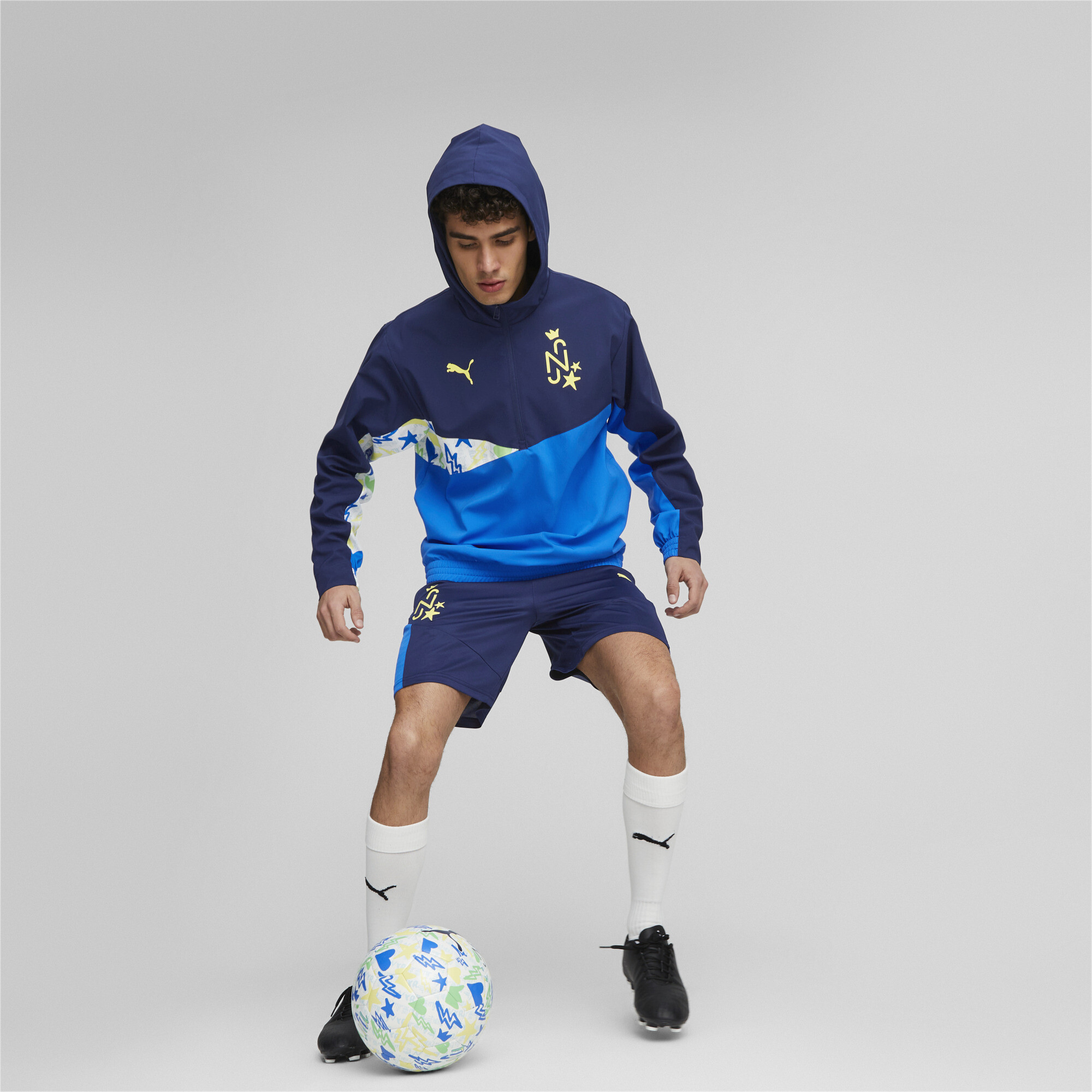 Men's PUMA Neymar Jr Football Jacket In Blue, Size XS