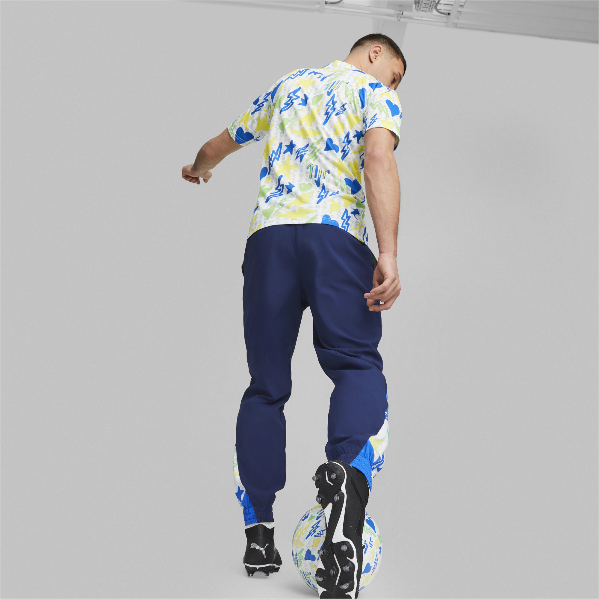 Men's PUMA Neymar Jr Football Pants In Blue, Size XS