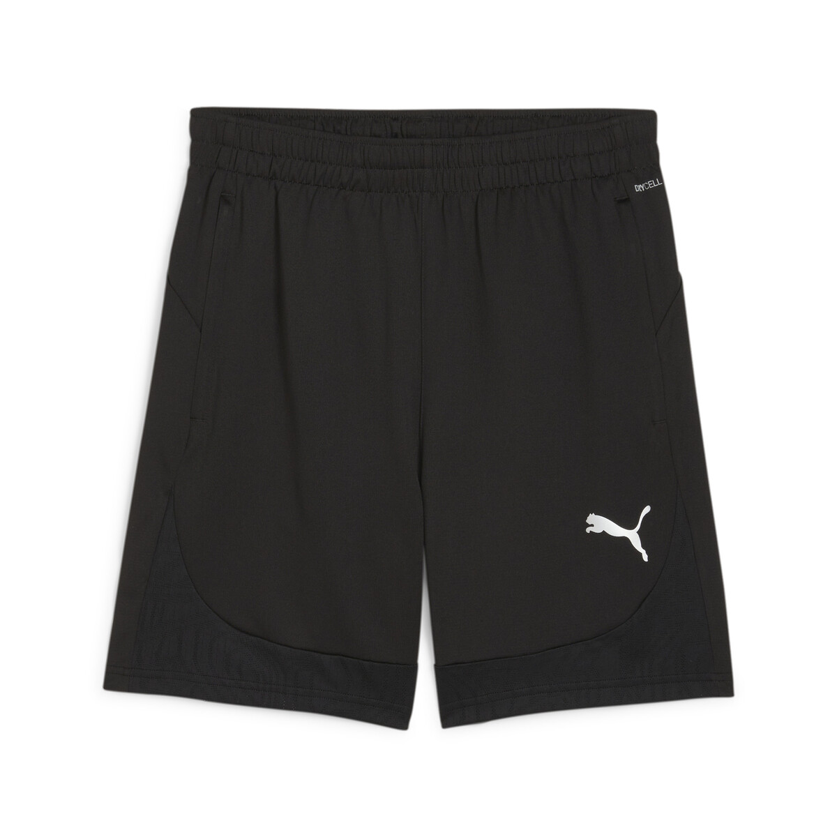 teamFINAL Men's Football Training Shorts in Black/Silver by PUMA, XS