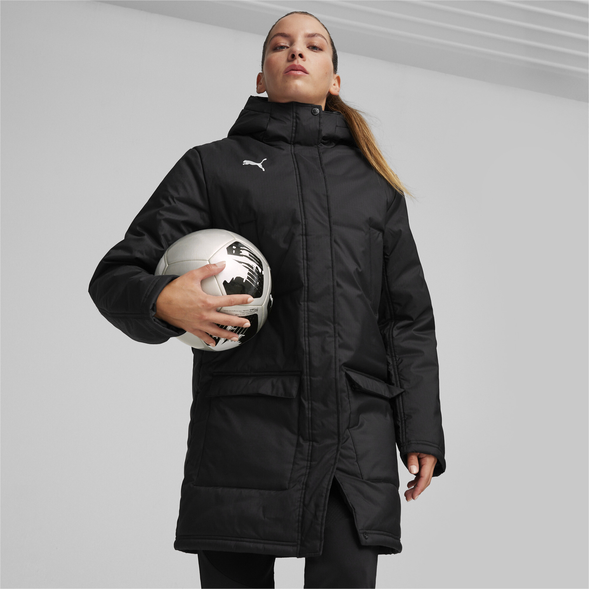 Куртка teamFINAL Women's Winter Jacket | Цвет: Черный | Puma Black