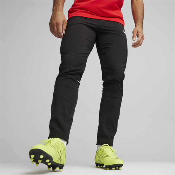 Pantalónes PUMA de fútbol teamGOAL Sideline para Hombre En Negro/Blanco