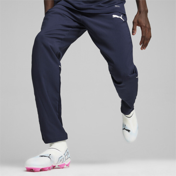 Pantalónes PUMA de fútbol teamGOAL Sideline para Hombre En Navy/Blanco