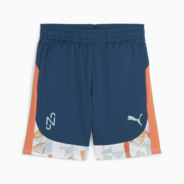 PUMA x NEYMAR JR Creativity Youth Football Shorts, Ocean Tropic-Hot Heat, large-ZAF