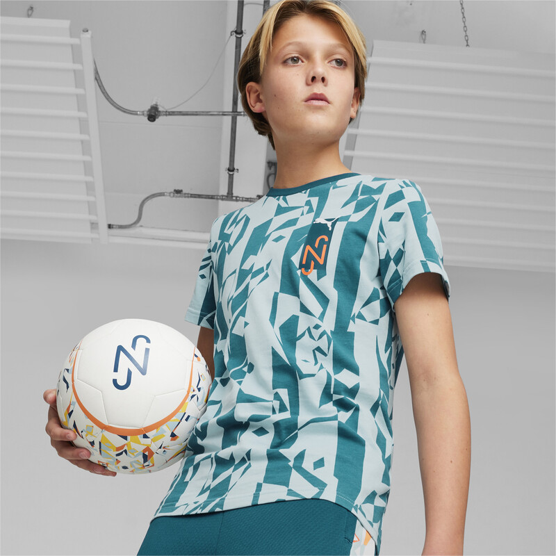 PUMA X NEYMAR JR Creativity Youth T-shirt in Blue size 11-12Y