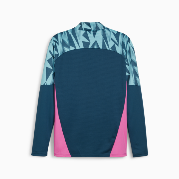 Camiseta de fútbol con cierre de 1/4 para hombre individualFINAL, Ocean Tropic-Bright Aqua, large-ARG