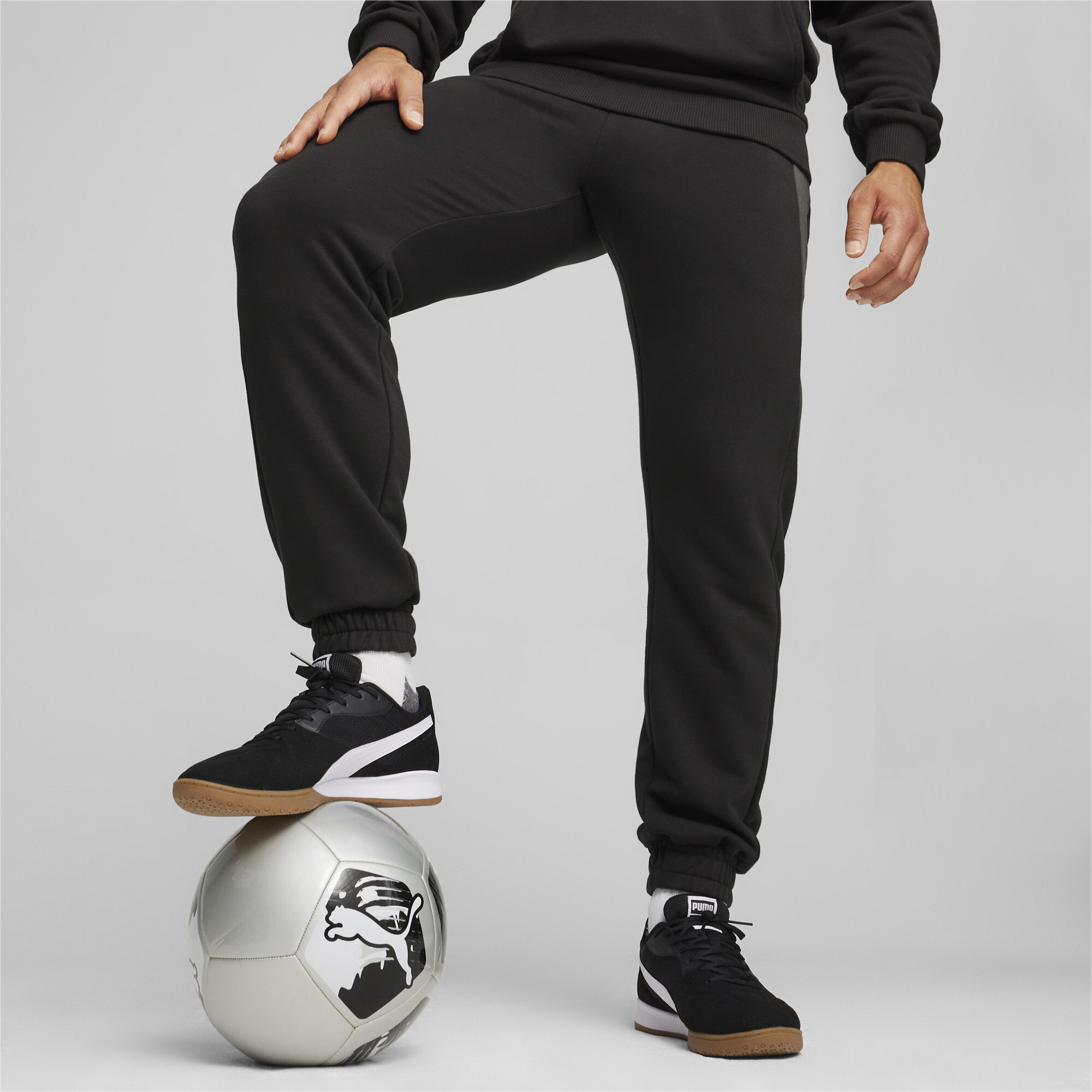 Puma KING Top Fußball-Jogginghose Herren | Mit Logo Print | Black/Shadow Gray | Größe: S