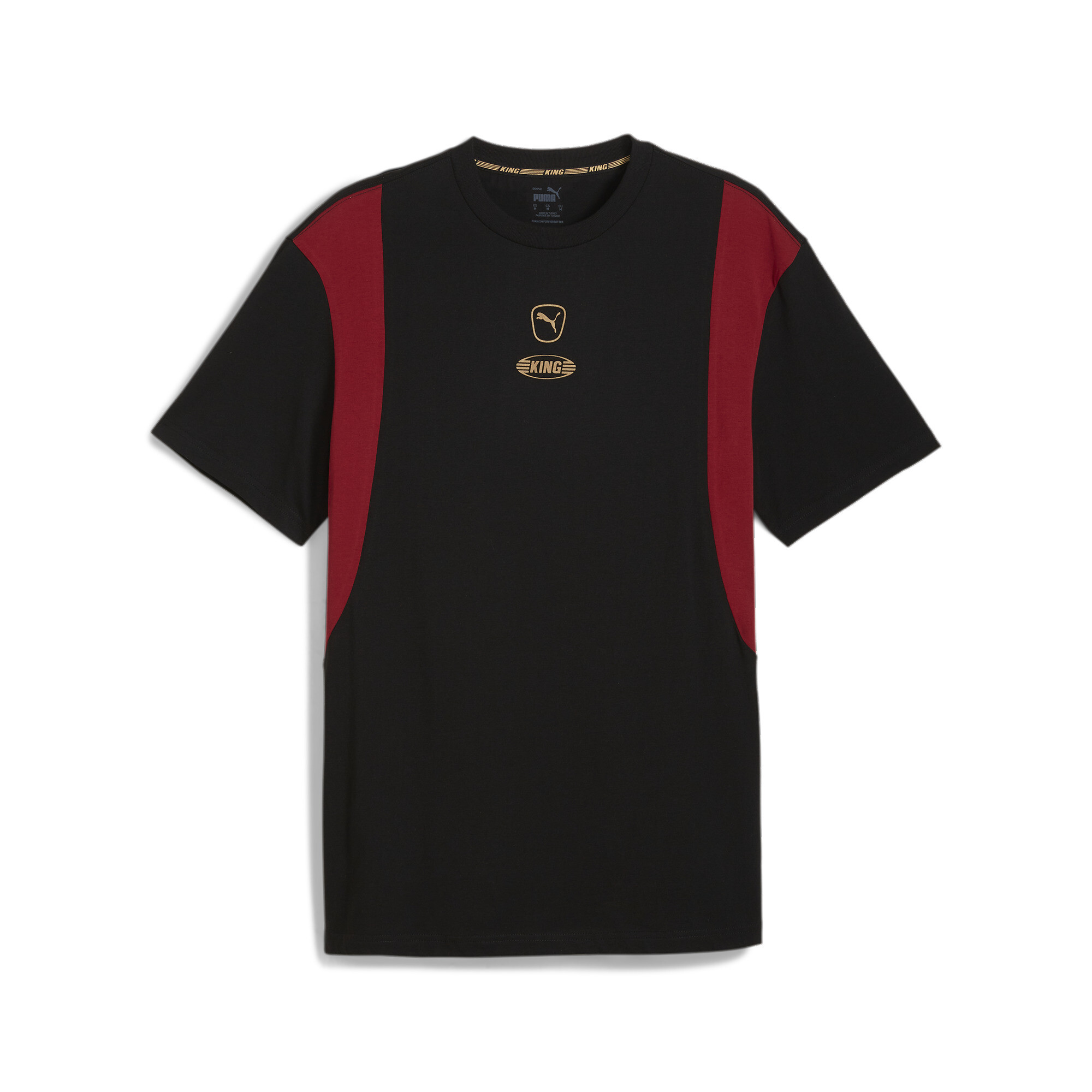 Puma KING Top Fußball-T-Shirt Herren | Mit Logo Print | Intense Red/Black | Größe: L