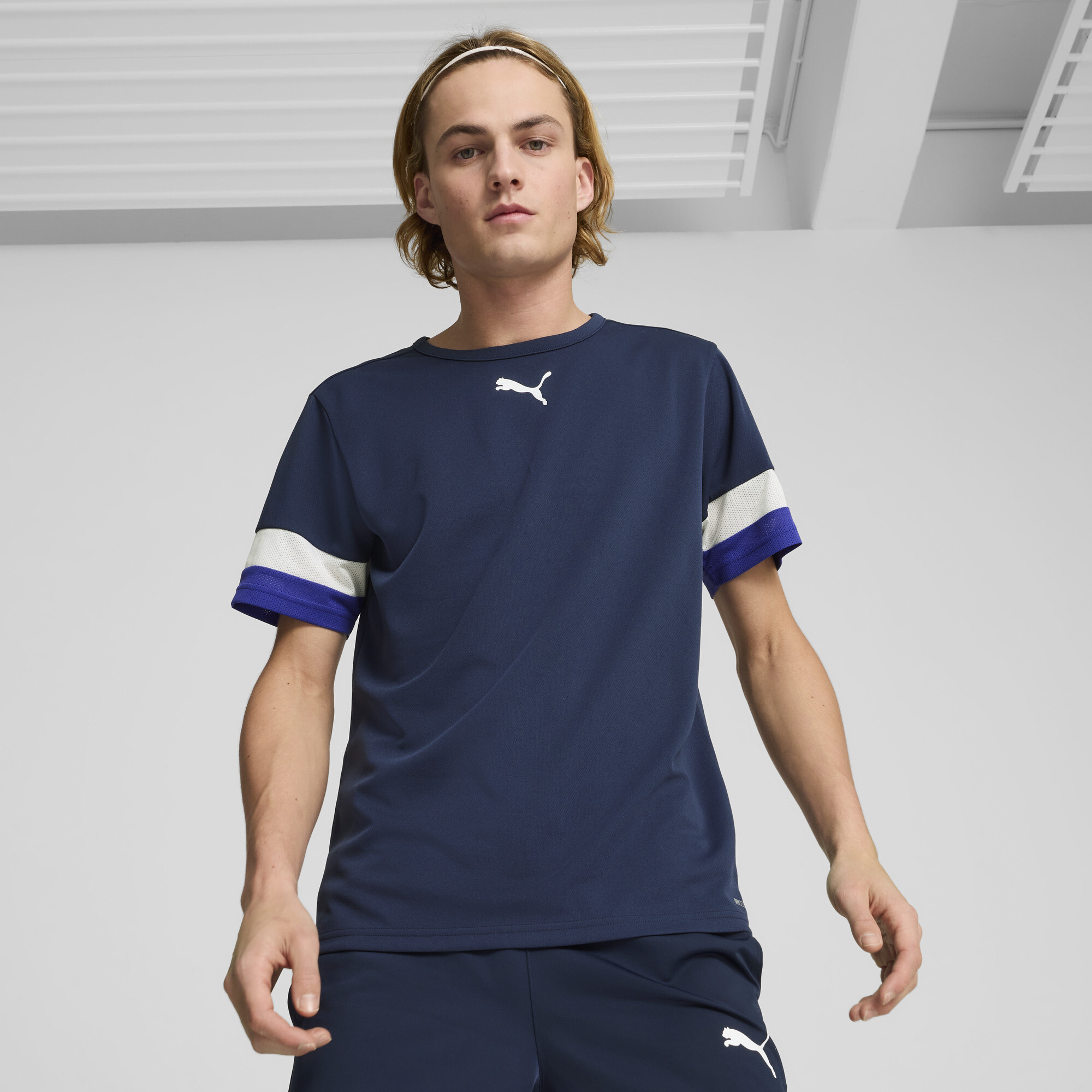 Puma individualRISE Fußballtrikot Herren | Mit Plain | Club Navy/Lapis Lazuli | Größe: M