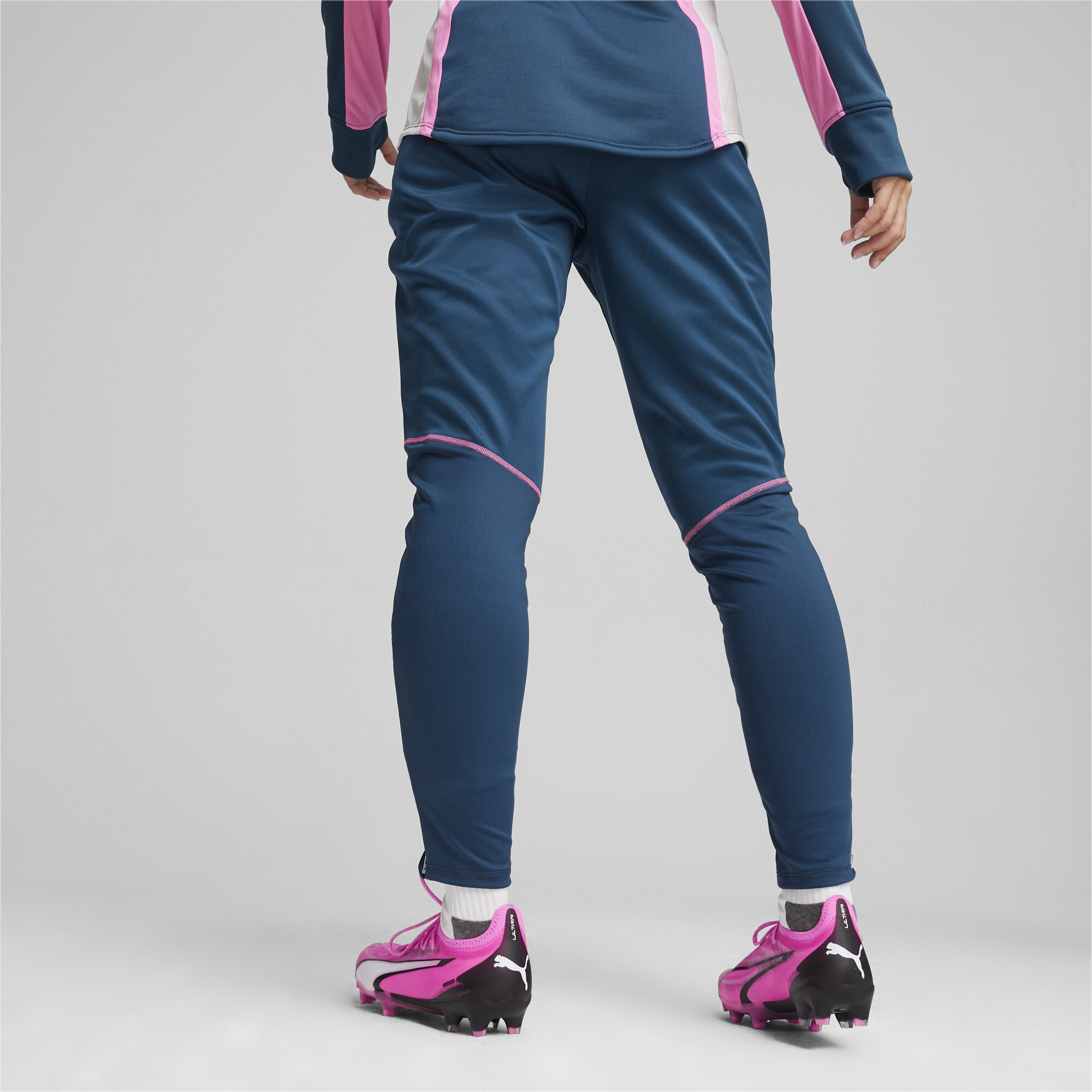 PUMA individualBlaze voetbaltrainingsbroek voor Dames, Blauw/Groen