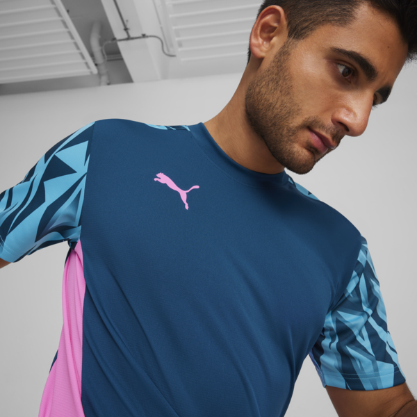 Camiseta de fútbol para hombre individualFINAL, Ocean Tropic-Bright Aqua, large-ARG