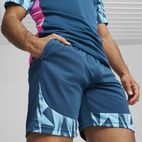 Shorts de fútbol para hombre individualFINAL, Ocean Tropic-Bright Aqua, large-ARG