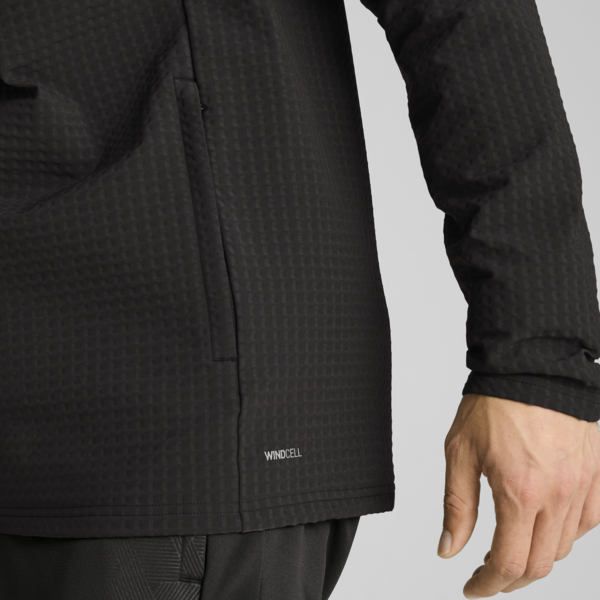 Campera de fútbol teamADDITIONS Softshell+ para hombre, PUMA Black-PUMA Silver, large-ARG
