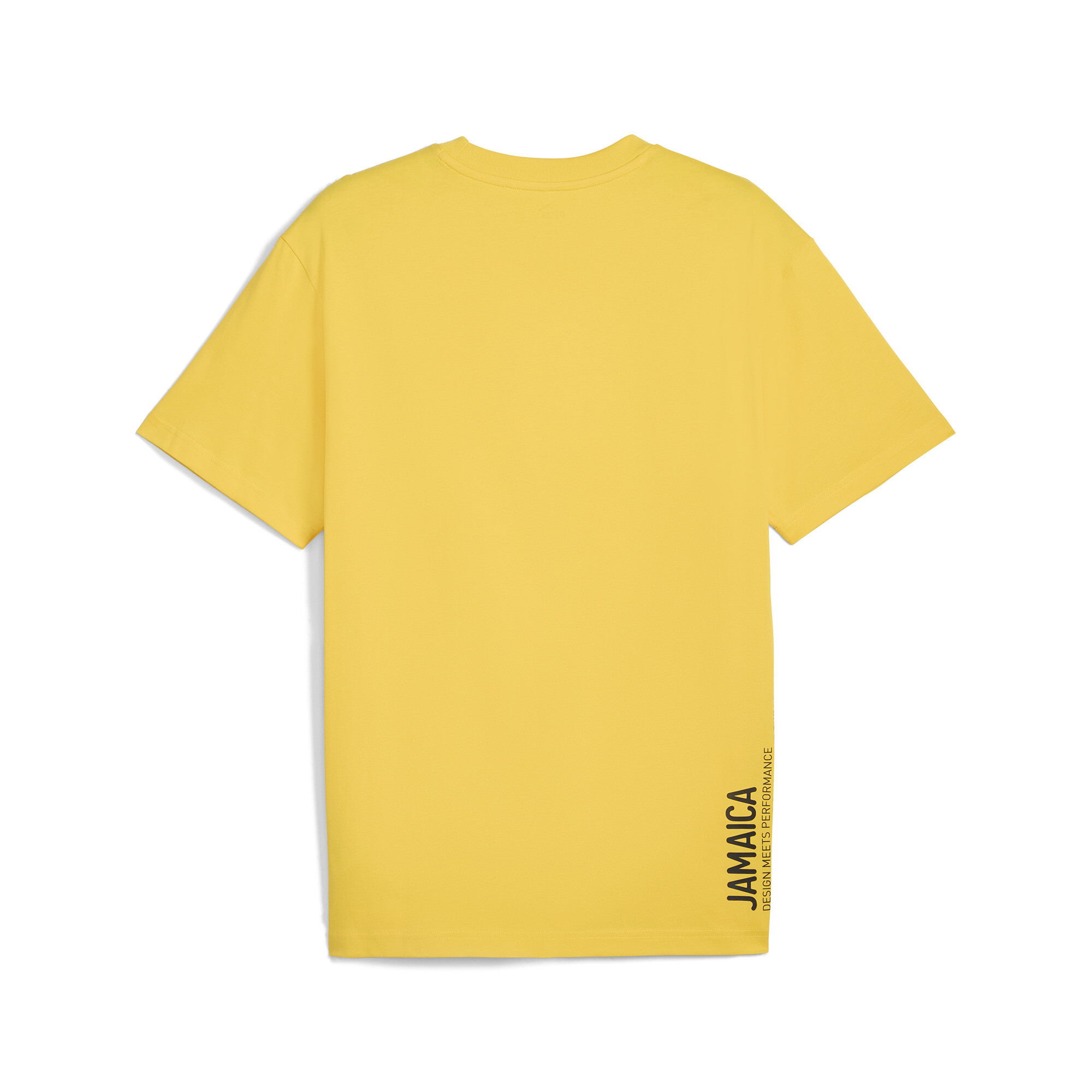 Men's Puma Jamaica Village Wear Cotton T-Shirt, Yellow, Size L, Clothing